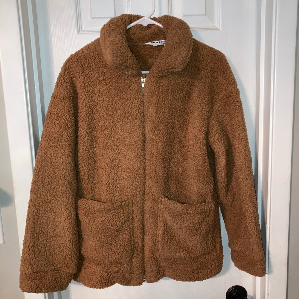 Camel Teddy Jacket - Picture 5 of 6